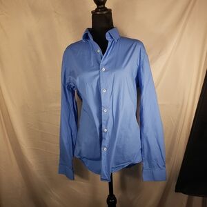 One Tough Brand Slim Fit Sky Blue Button Down Shirt - L